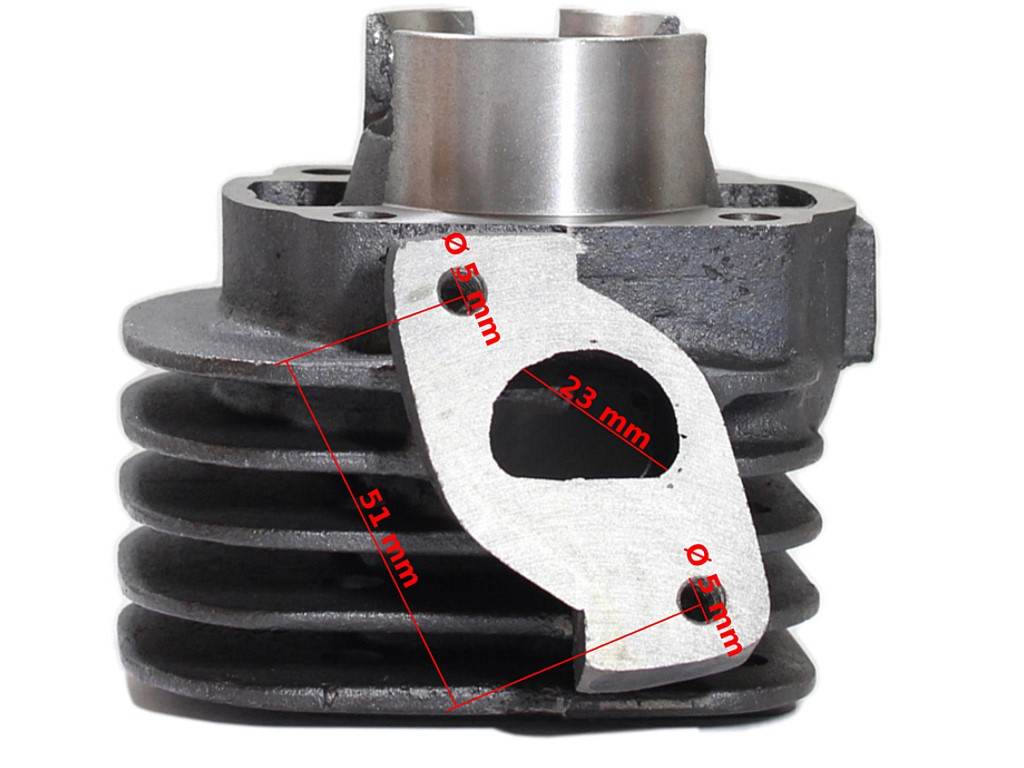 Cylinder yamaha jog 65 44mm pin 10mm z głowicą Cylinder yamaha jog 65 44mm pin 10mm z głowicą - obrazek 3