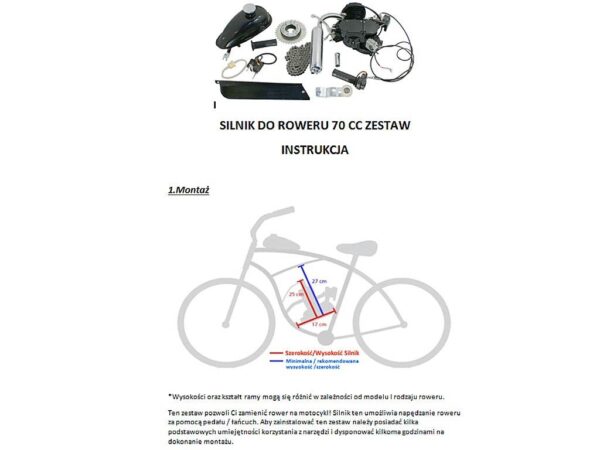Silnik do roweru 80 2t zestaw - obrazek 13