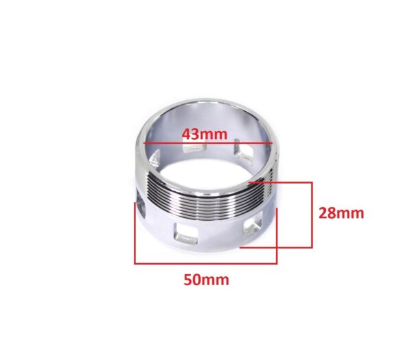 Nakrętka kolanka wydechu mz ts 250 chrom duells di - obrazek 2
