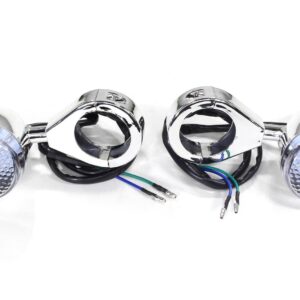 Kierunkowskaz led okrągły biały z obejmą cl-173 sc
