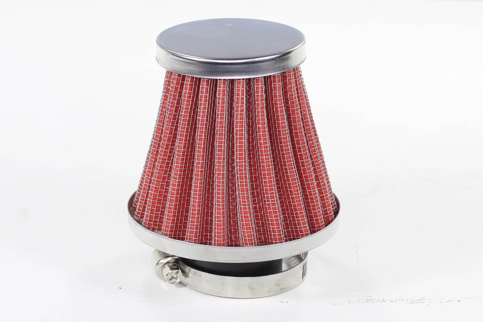 Filtr powietrza stożek fi - 28mm czerwony długi wb