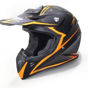 Kask safebet hf-116 flat black q178 orange s (brak ece)