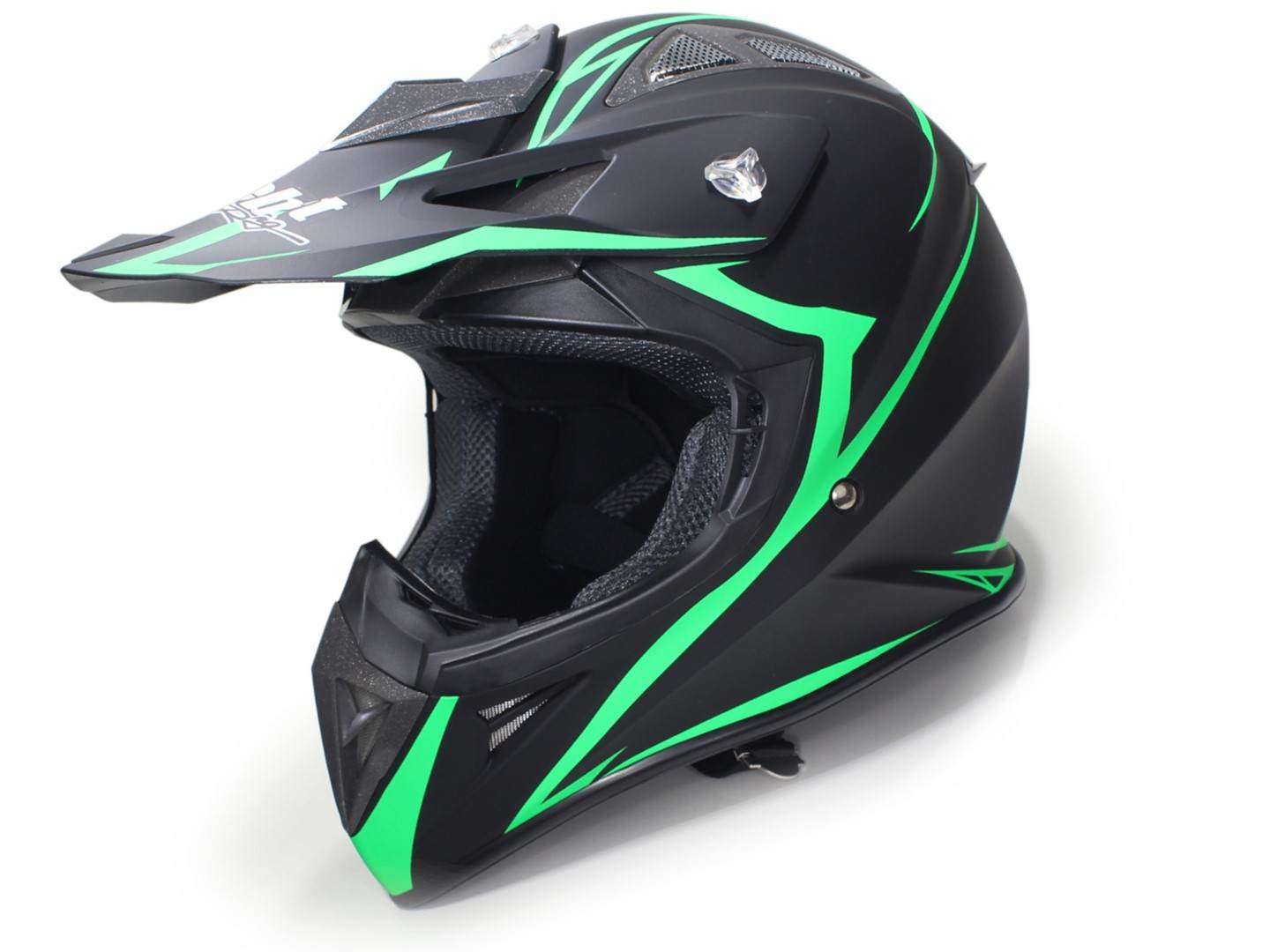 Kask safebet hf-116 flat black q178 green xl (brak ece)