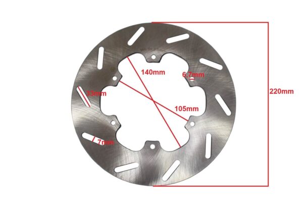 Tarcza hamulcowa gilera runner/ piaggio liberty/nrg/free/fly/hexagon/vespa 50/125 rms - obrazek 2