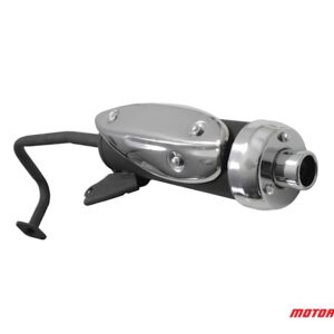 Tłumik Power Force 4t Gy6 Koło 10 Cali Chromowana Osłona  Tut000305-A