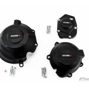 Pokrywy Dekli Silnika Puig Do Kawasaki Z900 17-22 Czarne