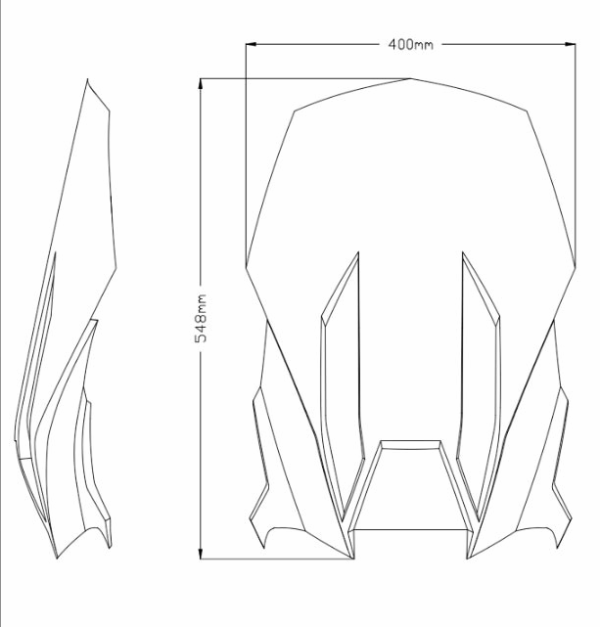Szyba Turystyczna Puig Do Aprilia Tuareg 660 2023 Lekko Przyciemniona - obrazek 5