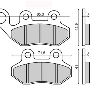 Klocki Hamulcowe Sym/Peugeot Tweet Rms 225102750