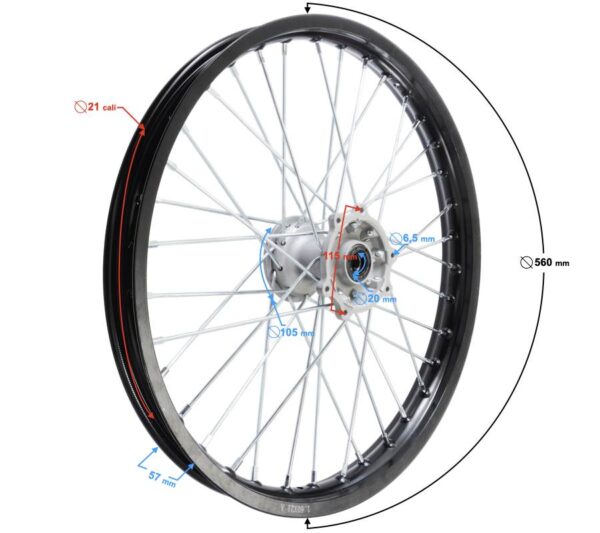 Felga przednia nxt250 - obrazek 2