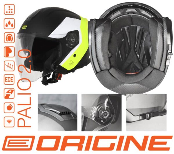 Kask origine palio 2.0 solid white gloss xxl - obrazek 9
