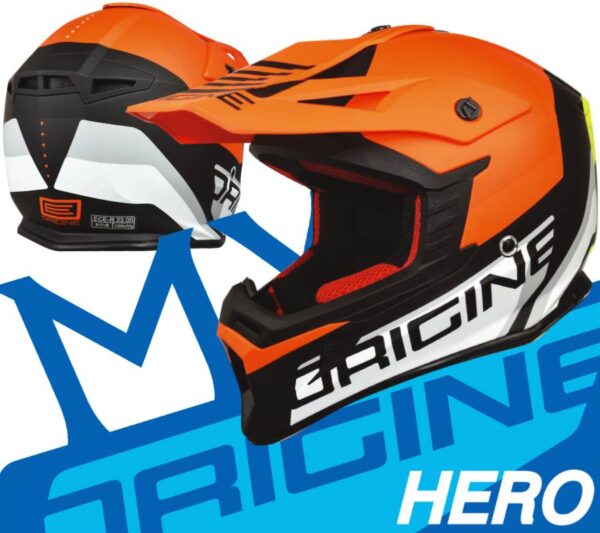 Kask origine hero mx fluo orange-black matt xs - obrazek 4