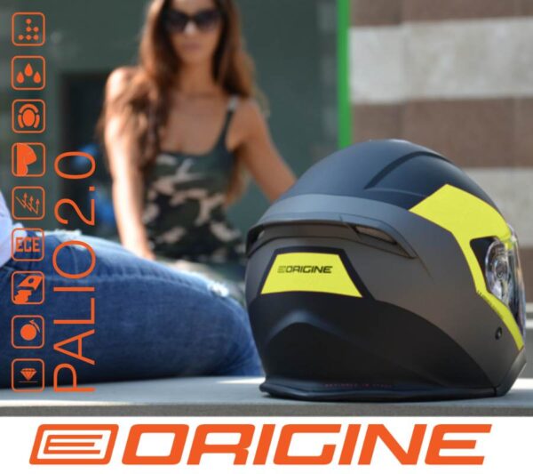 Kask origine palio 2.0 + bt solid titanium matt xxl - obrazek 7