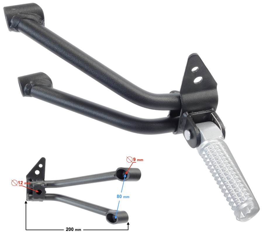 Podnóżek set pasażera lewy voge 525acx