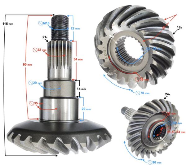 Centralny mechanizm różnicowy hisun tactic 550 - obrazek 6