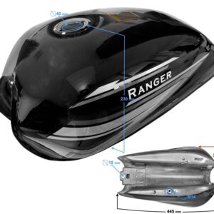 Zbiornik paliwa bak czarny ranger classic e5