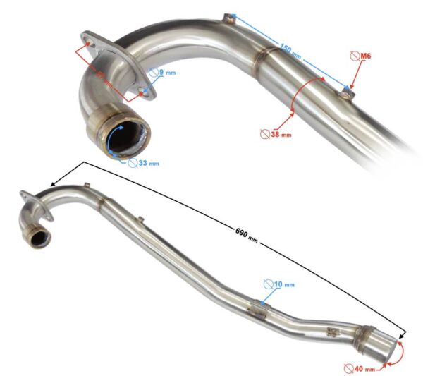 Kolektor tłumika nxt250 l - obrazek 2