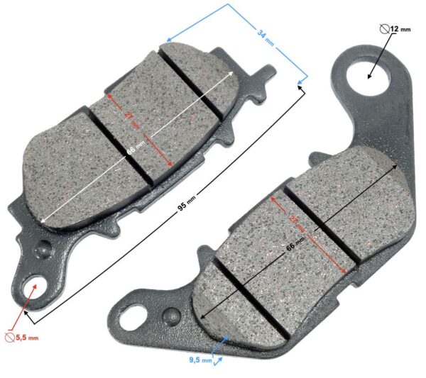 Klocki hamulcowe tył VOGE SR125 - obrazek 3
