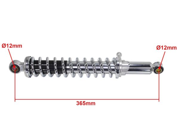 Amortyzator mz 250 36cm chrom - obrazek 2