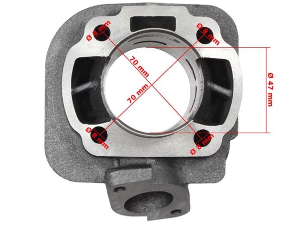 Cylinder Yamaha Jog 85 47Mm Pin 12Mm Z Głowicą - obrazek 2