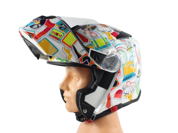 Kask Vcan H271 White Modern M - obrazek 3