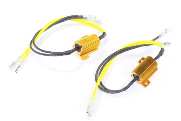 Rezystory oporniki do kierunkowskazów lamp led 25w 10 ohm 12v oxf-90654 kpl. Ox