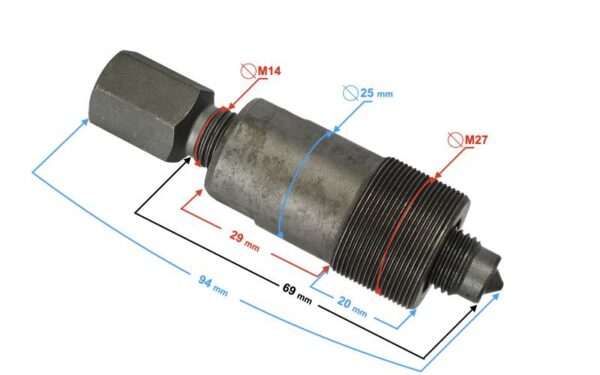 Ściągacz koła magnesowego skuter 50cc 2t gwint lewy