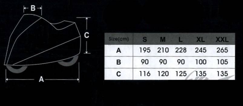Pokrowiec na motocykl lux rozmiar s Pokrowiec na motocykl lux rozmiar s - obrazek 2