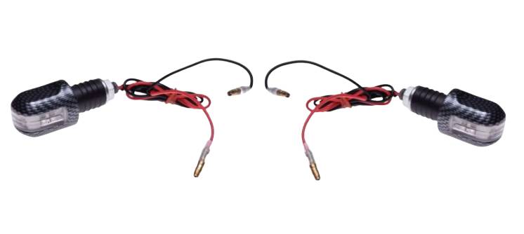 Kierunkowskaz carbon biały klosz led