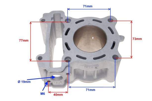 Cylinder yamaha yzf 125r 52,00 mm ceramiczny wm Cylinder yamaha yzf 125r 52,00 mm ceramiczny wm - obrazek 4