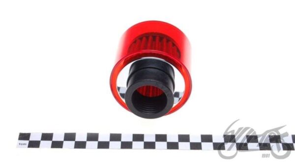 Filtr powietrza 30 mm osłona plastikowa czerwona - obrazek 3