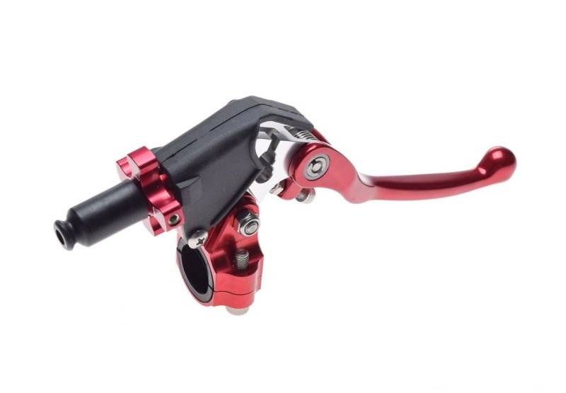 Dźwignia sprzęgła z korpusem motocross czerwona Dźwignia sprzęgła z korpusem motocross czerwona - obrazek 2