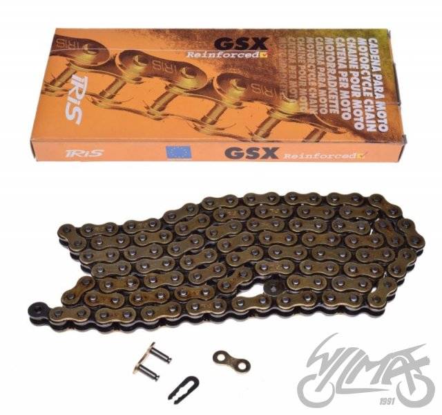 Łańcuch napędowy iris 415 gsx 112l złoty Łańcuch napędowy iris 415 gsx 112l złoty - obrazek 2