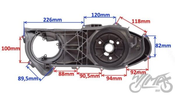 Pokrywa paska napędowego piaggio liberty 125 - obrazek 2