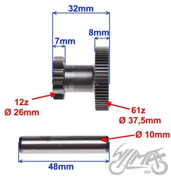 Koło posrednie rozrusznika elektrycznego sym or Koło posrednie rozrusznika elektrycznego sym or - obrazek 2