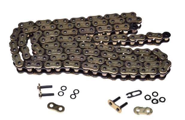 Łańcuch napędowy iris 525 fb 108l złoty