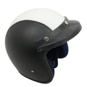 Kask awina otwarty xxxs tn8658 czarna-biała skóra