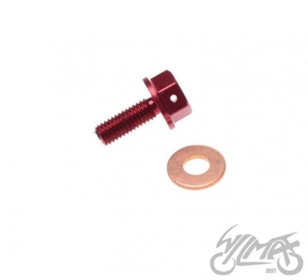 Korek spustu oleju m8x1,25 z magnesem motocross - obrazek 2