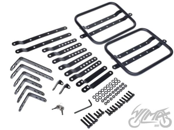 Kufer boczny aluminiowy czarny z zamkiem 2 szt - obrazek 6