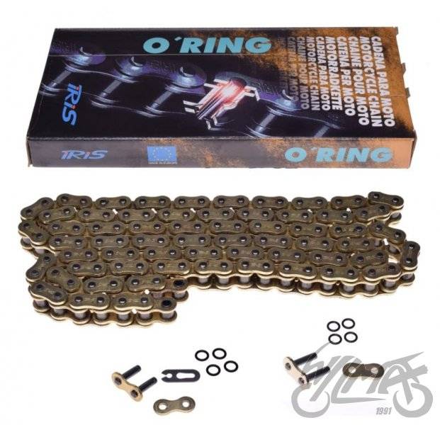 Łańcuch napędowy iris 525 o-ring 124l złoty Łańcuch napędowy iris 525 o-ring 124l złoty - obrazek 2