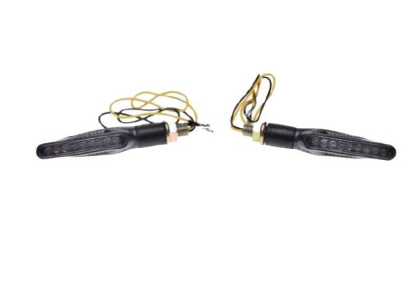 Kierunkowskaz carbon biały klosz 9 led