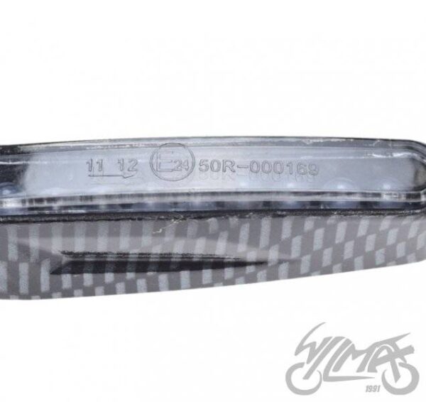 Kierunkowskaz carbon biały klosz 9 led - obrazek 2
