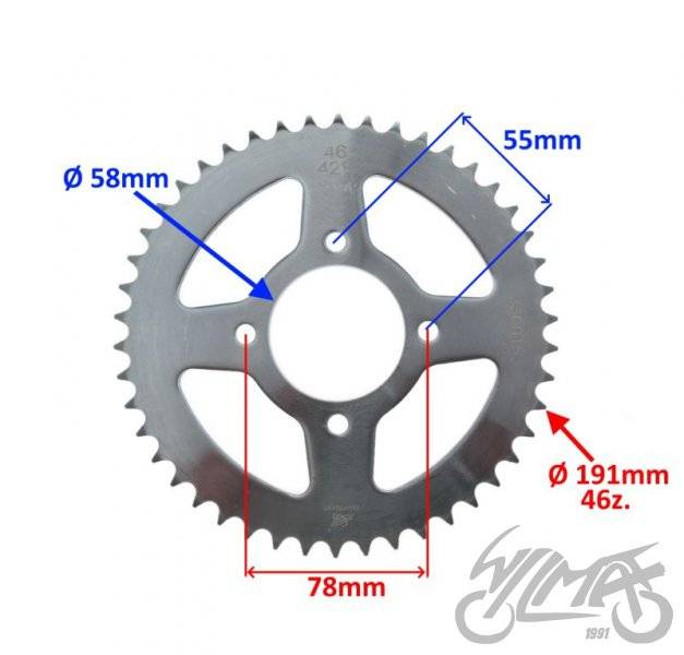 Zębatka tył 46z 428 junak 905 Zębatka tył 46z 428 junak 905 - obrazek 2