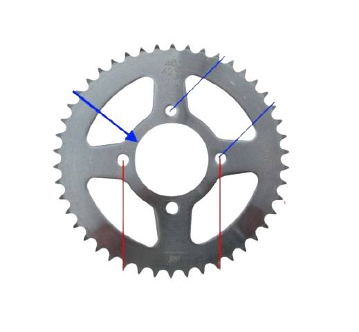 Zębatka tył 46z 428 junak 905