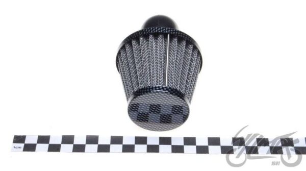 Filtr powietrza 32 mm stożkowy 90 carbon - obrazek 3