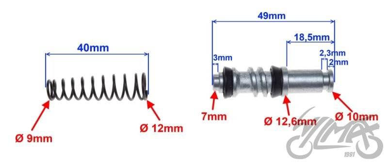 Zestaw naprawczy pompy hamulcowej zt4001 49x23mm Zestaw naprawczy pompy hamulcowej zt4001 49x23mm - obrazek 2