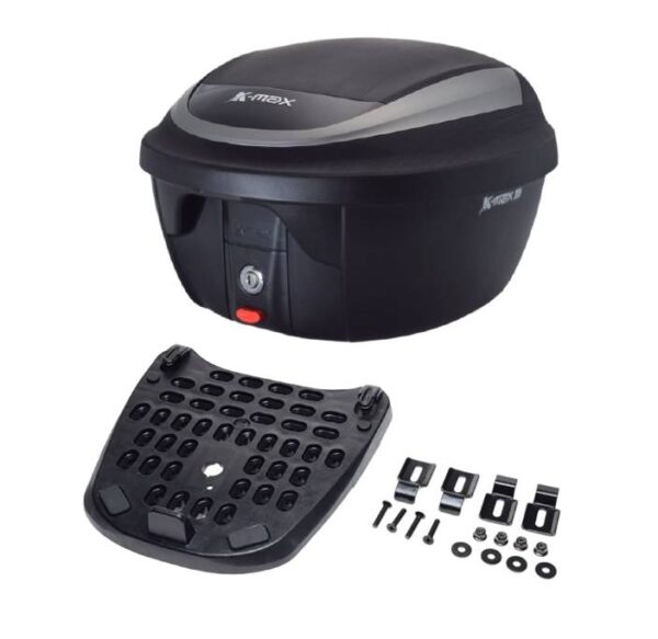 Kufer k-max z płytą montażową titanium 30l