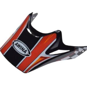 Daszek kasku enduro czerwono-czarny aj037