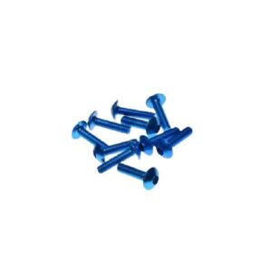 Śruba owiewki aluminiowa 5x20 niebieska pak 10 szt