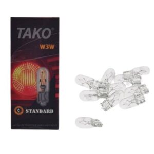 Żarówka 12v 3w w3w opk 10 szt tako bez eec
