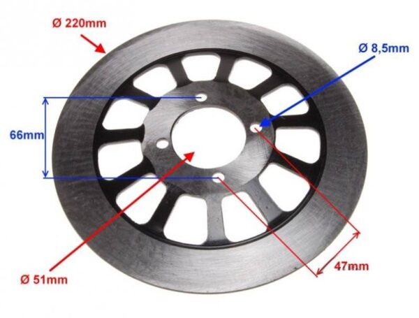 Tarcza hamulca przód suzuki gn125 - obrazek 2
